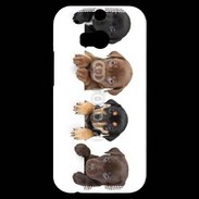 Coque HTC One M8s Alignement de petits chiens