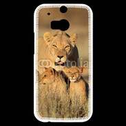 Coque HTC One M8s Lionne et ses petits