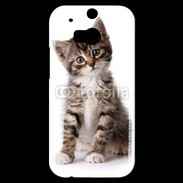 Coque HTC One M8s Chaton gris 3
