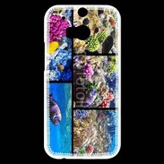 Coque HTC One M8s Poissons et coraux 5