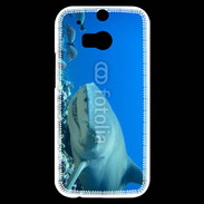 Coque HTC One M8s Requin citron