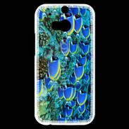 Coque HTC One M8s Banc de poissons bleus