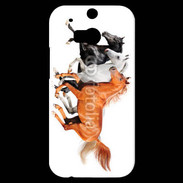 Coque HTC One M8s Trio de chevaux