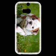 Coque HTC One M8s Chiot bulldog anglais 3