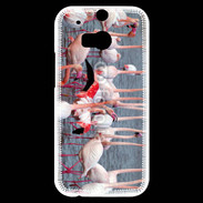 Coque HTC One M8s flamand rose