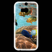 Coque HTC One M8s Poissons et coraux 5