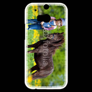 Coque HTC One M8s Petite fille avec son poney