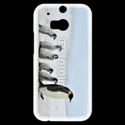 Coque HTC One M8s Famille de Pingouin Empereur
