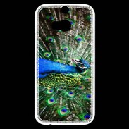 Coque HTC One M8s Paon faisant la roue