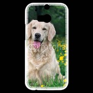 Coque HTC One M8s Portrait de Chien Golden 5
