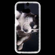 Coque HTC One M8s Chiot Husky de Sibérie