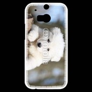 Coque HTC One M8s Chiot berger blanc suisse