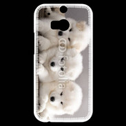 Coque HTC One M8s Chiot japonais blanc