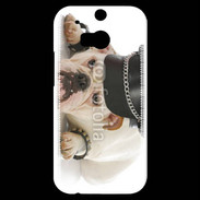 Coque HTC One M8s Bulldog village people