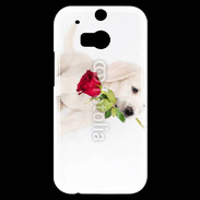 Coque HTC One M8s Chiot Golden retriever 2