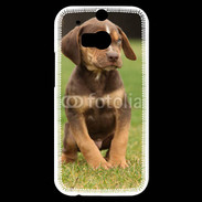 Coque HTC One M8s Chiot marron 2