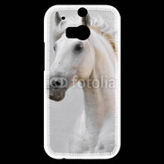 Coque HTC One M8s Portrait cheval blanc 11