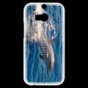 Coque HTC One M8s Dauphin dans l'océan 6