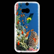 Coque HTC One M8s Poissons tropicaux et coraux 5