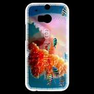 Coque HTC One M8s Méduse géante et poissons