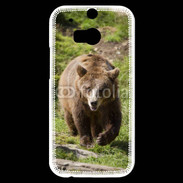 Coque HTC One M8s Ours brun en ballade