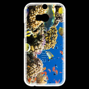 Coque HTC One M8s Poisson et coraux de toutes les couleurs