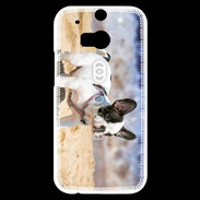 Coque HTC One M8s Bulldog français nain