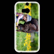 Coque HTC One M8s Enfant et cheval