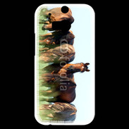 Coque HTC One M8s Groupe de chevaux