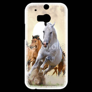 Coque HTC One M8s Course de chevaux 2