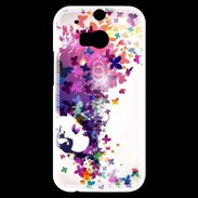 Coque HTC One M8s Cheveux de papillons