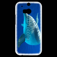 Coque HTC One M8s Portrait de dauphin 5