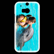 Coque HTC One M8s Bisou de dauphin