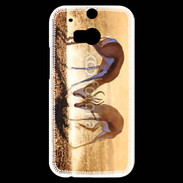 Coque HTC One M8s Duel de springbok