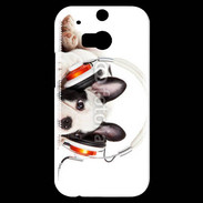 Coque HTC One M8s Chien et musique