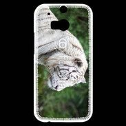 Coque HTC One M8s Magnifique tigre blanc