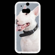 Coque HTC One M8s Portrait de Bull terrier blanc 5