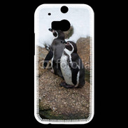 Coque HTC One M8s 2 pingouins