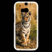 Coque HTC One M8s Tigre au bord de l'eau