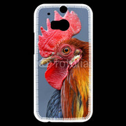 Coque HTC One M8s Portrait d'un coq français