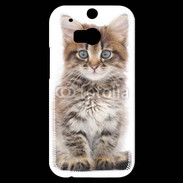 Coque HTC One M8s Portrait d'un chaton 75