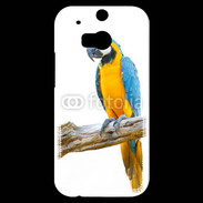 Coque HTC One M8s Perroquet Macaw Bleu et jaune