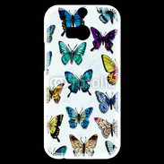 Coque HTC One M8s Folie de papillons 25