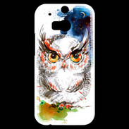 Coque HTC One M8s Hibou en dessin 100