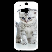 Coque HTC One M8s Chaton gris en balade