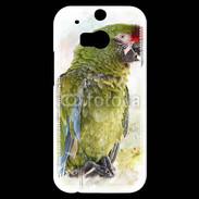 Coque HTC One M8s Perroquet en aquarelle