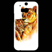 Coque HTC One M8s Illustration de félins