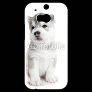 Coque HTC One M8s Chiot Husky Sibérien 500