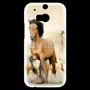Coque HTC One M8s Chevaux dans la prairie