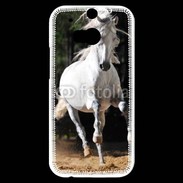 Coque HTC One M8s Cheval blanc 110